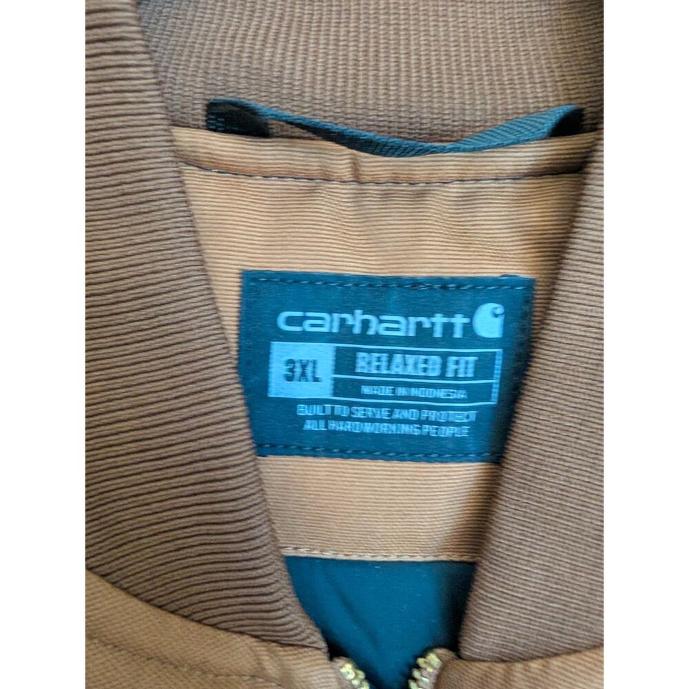 NWT Carhartt Vest Men's 3XL Brown Iconic V01 Firm Duck Relaxed Fit Sleeveless - Picture 4 of 5